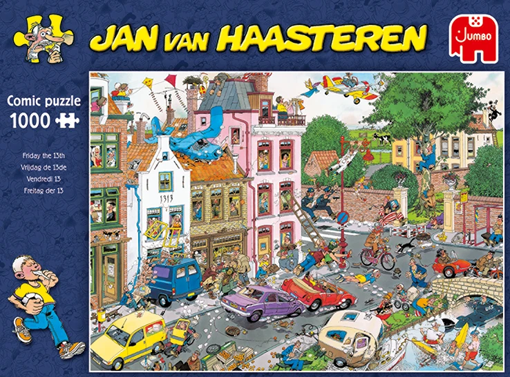 Jumbo 19069 Puzzel Jan-van-Haasteren Friday The 13th 8 Jumbo 19069 Puzzel Jan-van-Haasteren Friday The 13th - Afbeelding 6