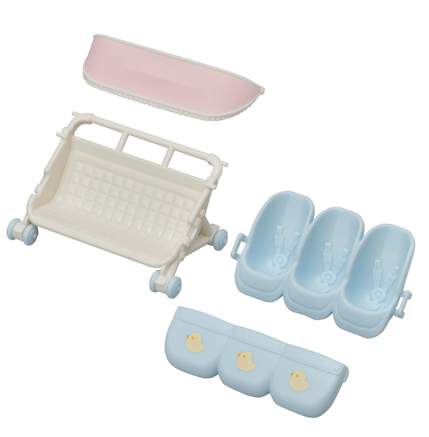 Sylvanian Families Wandelwagen Drieling SF5533 4 Sylvanian Families Wandelwagen Drieling SF5533 - Afbeelding 2