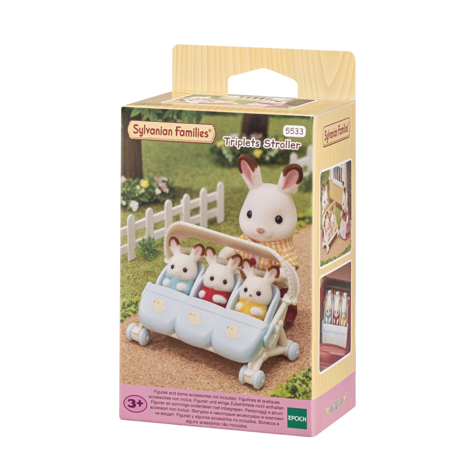 Sylvanian Families Wandelwagen Drieling SF5533 8 Sylvanian Families Wandelwagen Drieling SF5533 - Afbeelding 6