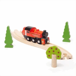 BigJigs BJT493 Houten Locomotief Ivatt Houten Trein -Indoor Speelgoed Winkel BigJigs BJT493 locomotief Ivatt 2