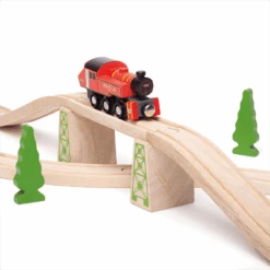 BigJigs BJT493 Houten Locomotief Ivatt Houten Trein -Indoor Speelgoed Winkel BigJigs BJT493 locomotief Ivatt 3