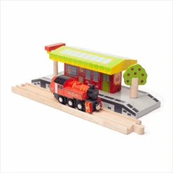 BigJigs BJT493 Houten Locomotief Ivatt Houten Trein -Indoor Speelgoed Winkel BigJigs BJT493 locomotief Ivatt 4