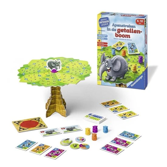 Apenstreken In De Getallenboom Kinderspel Ravensburger Spellen 4 Apenstreken In De Getallenboom Kinderspel Ravensburger Spellen - Afbeelding 2