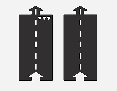 WayToPlay Rubber Autobaanstukken Recht 2pc 3 WayToPlay Rubber Autobaanstukken Recht 2pc