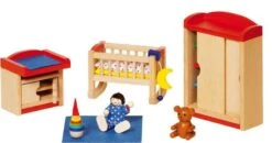 Meubelset Babykamer II -Indoor Speelgoed Winkel babykamer poppenhuis goki 51905 1