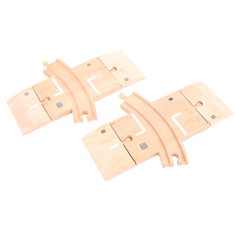 BigJigs BJT223 Gebogen Spoorwegovergang Houten Trein 3 BigJigs BJT223 Gebogen Spoorwegovergang Houten Trein