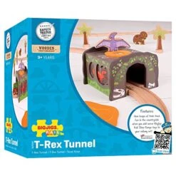 BigJigs BJT244 Tunnel T-rex Dinosaurus 11 BigJigs BJT244 Tunnel T-rex Dinosaurus -Indoor Speelgoed Winkel bigjigs bjt244 houten tunnel t rex dinosaurus 1