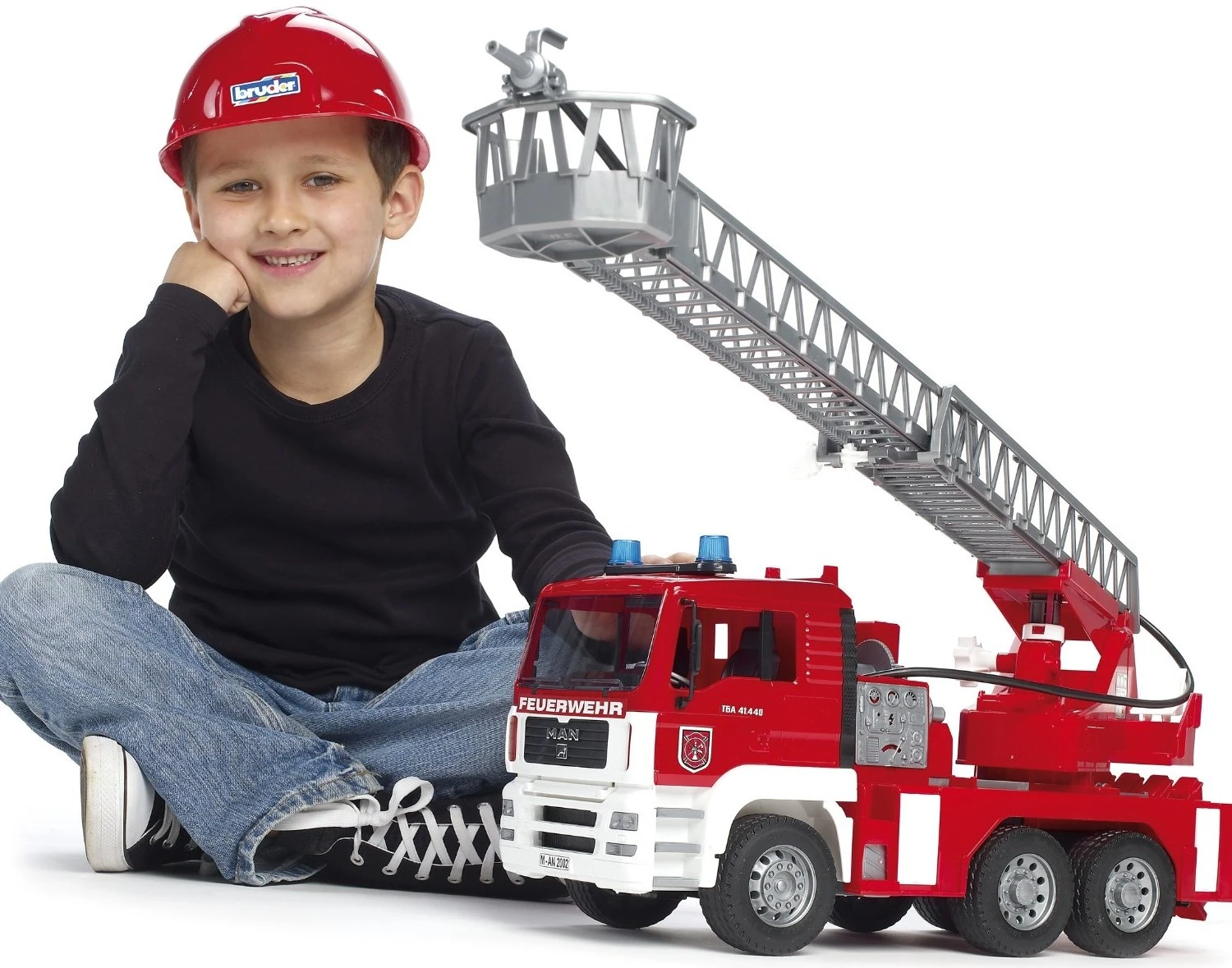 Bruder 2771 Brandweerwagen Ladderwagen MAN 7 Bruder 2771 Brandweerwagen Ladderwagen MAN - Afbeelding 5