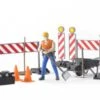 Bruder 62000 Wegwerkersset -Indoor Speelgoed Winkel bruder 62000 wegwerkersset