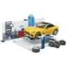 Bruder 62110 Autowerkplaats-met-roadster -Indoor Speelgoed Winkel bruder 62110 autowerkplaats met roadster