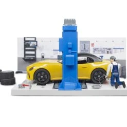 Bruder 62110 Autowerkplaats-met-roadster 13 Bruder 62110 Autowerkplaats-met-roadster -Indoor Speelgoed Winkel bruder 62110 autowerkplaats met roadster 2
