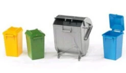 Bruder 2607 Set 4 X Vuilcontainers -Indoor Speelgoed Winkel bruder set vuilcontainers 1
