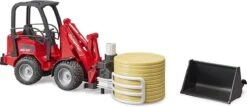Bruder 2192 Miniloader Schäffer Minishovel Met Balengrijper 10 Bruder 2192 Miniloader Schäffer Minishovel Met Balengrijper -Indoor Speelgoed Winkel bruder 2192 miniloader met balengrijper en ronde baal schepbak schaffer schaeffer 2