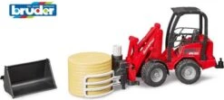 Bruder 2192 Miniloader Schäffer Minishovel Met Balengrijper 11 Bruder 2192 Miniloader Schäffer Minishovel Met Balengrijper -Indoor Speelgoed Winkel bruder 2192 miniloader met balengrijper en ronde baal schepbak schaffer schaeffer 3