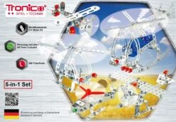 Tronico Silver Line 5 In 1 Set Consructieset – 2 Assorti -Indoor Speelgoed Winkel constructiedoos vliegtuigen tronico silver line 10270 1 1