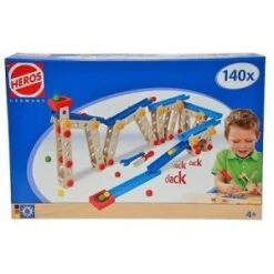 Eichhorn/Heros Constructor 140-dlg Kogelbaan Houten Constructieset 9 Eichhorn/Heros Constructor 140-dlg Kogelbaan Houten Constructieset -Indoor Speelgoed Winkel constructor 140 delig knikkerbaan heros 39070 3
