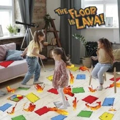 De Vloer Is Lava Doe-spel Kinderspel Goliath -Indoor Speelgoed Winkel de vloer is lava kinderspel doe spel gotiath inter actief spel 2