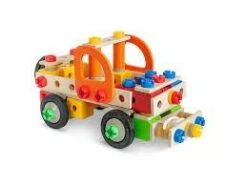 Eichhorn 3in1 Constructor 155-dlg Houten Constructie-speelgoed -Indoor Speelgoed Winkel eichhorn 4 in 1 constructor ladderwagen takelwagen 170dlg 3