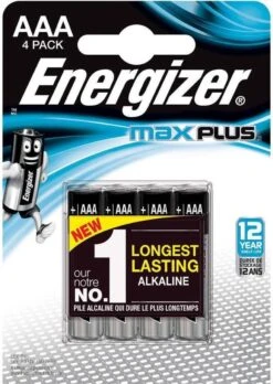 Energizer MaxPlus Batterij Alkaline AAA 4-pack -Indoor Speelgoed Winkel energizer max plus aaa batterijen blister 2