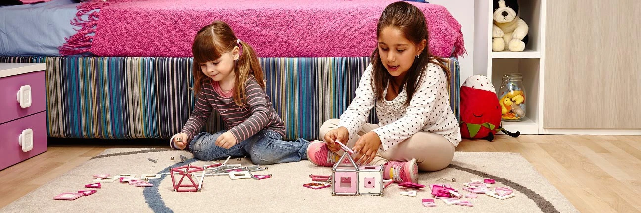 Geomag Pink Panels 142 Delig Magnetisch Speelgoed 8 Geomag Pink Panels 142 Delig Magnetisch Speelgoed - Afbeelding 6