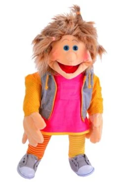 Handpop Lana 65 Cm. Living Puppets -Indoor Speelgoed Winkel handpop living puppets w732 lana 03 1