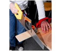 Toolkid Handzaag Geel Type 2 Kindergereedschap -Indoor Speelgoed Winkel handzaag type 2 toolkid 1 1