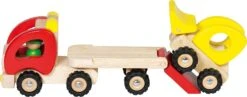 Houten Dieplader Met Loader -Indoor Speelgoed Winkel houten dieplader goki 55963 1 1