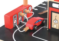Houten Garage Park & Go -Indoor Speelgoed Winkel houten garage hape e3002 park go garage 4