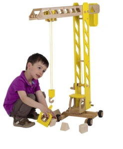 Houten Bouwkraan XXL -Indoor Speelgoed Winkel houten mega bouwkraan goki 55937 1 1
