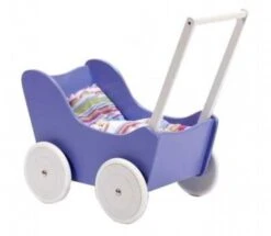 Houten Poppenwagen Purple