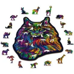 Wooden City Houten Puzzel Rainbow Wild Cat L 300 10 Wooden City Houten Puzzel Rainbow Wild Cat L 300 -Indoor Speelgoed Winkel houten puzzel wooden wild cat L300 3