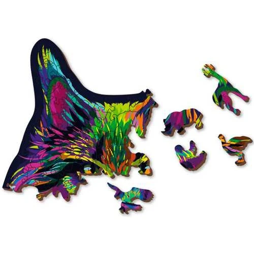 Wooden City Houten Puzzel Rainbow Wild Cat L 300 7 Wooden City Houten Puzzel Rainbow Wild Cat L 300 - Afbeelding 5