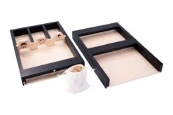 Houten Sjoelbak Junior Mini Sjoelbak 2dlg Black -Indoor Speelgoed Winkel houten sjoelbak mini thema dieren 2 delige sjoelbak black 3