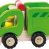 Houten Vuilniswagen -Indoor Speelgoed Winkel houten vuilniswagen pintoy 55964
