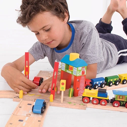 BigJigs BJT226 Rail & Road Seinhuisje 5 BigJigs BJT226 Rail & Road Seinhuisje - Afbeelding 3