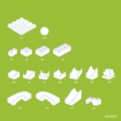 Hubelino Knikkerbaan Uitbreidingset Wissel 43-delig -Indoor Speelgoed Winkel hubelino 420497 uitbreiding wissel knikkerbaan 6