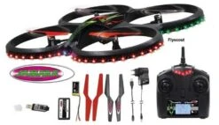 Drone Jamara Flyscout Quadrocopter Compass/LED -Indoor Speelgoed Winkel jamara flyscout quadrocopter met kompas led camera 2