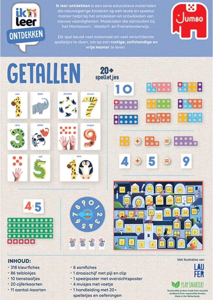 Jumbo 19788 Ik Leer Ontdekken Getallen 4 Jumbo 19788 Ik Leer Ontdekken Getallen - Afbeelding 2