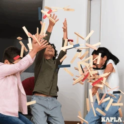 Kapla BA120BRR 120 Ton Blauw Rood En Rose -Indoor Speelgoed Winkel kapla 120 blauwe rood roze 3