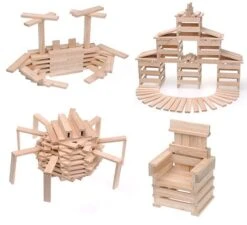 Kapla C100 Wooden Box 100 Delig -Indoor Speelgoed Winkel kapla bouwplankjes 4 3