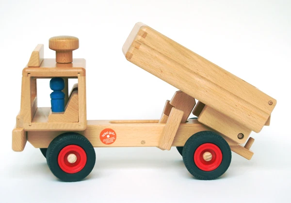 Houten Dumper Vrachtwagen Fagus 4 Houten Dumper Vrachtwagen Fagus - Afbeelding 2