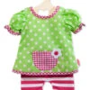Tuniek Met Gestreepte Legging Mt. 35 – 45 Cm. -Indoor Speelgoed Winkel kledingsetje pop heless 1255 2255 1 1