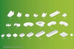 Hubelino Knikkerbaan Bouwdoos 200-delig -Indoor Speelgoed Winkel knikkerbaan 200 delig hubelino 420183 2