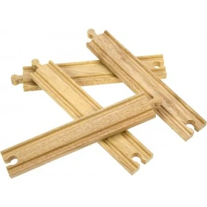 BigJigs BJT100 Rail Lange Rechte Rails 4 BigJigs BJT100 Rail Lange Rechte Rails - Afbeelding 2