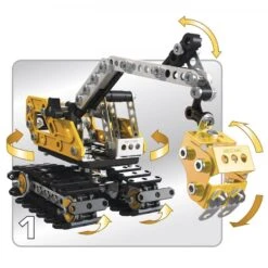 Meccano 16301 Excavator Graafmachine Contructiespeelgoed -Indoor Speelgoed Winkel meccano 16301 graafmachine bulldozer 1 1