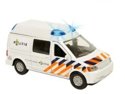Politiebus, Pull Back Met Licht En Geluid. 6 Politiebus, Pull Back Met Licht En Geluid. -Indoor Speelgoed Winkel politiebus kidsglobe 510711 1