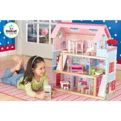 Poppenhuis Chelsea -Indoor Speelgoed Winkel poppenhuis chelsea kidkraft 65054 5