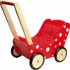 Poppenwagen Simply For Kids Stippen Rood 1 Poppenwagen Simply For Kids Stippen Rood -Indoor Speelgoed Winkel poppenwagen simply for kids stippen rood