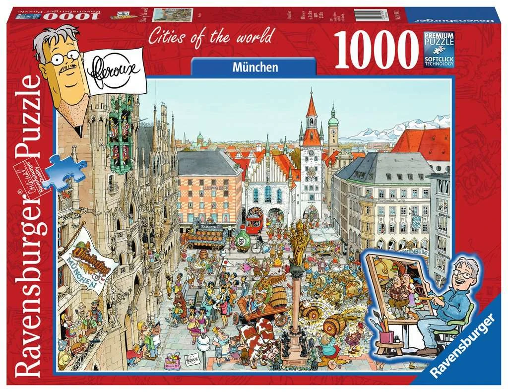 Ravensburger Puzzel Fleroux Munchen 1000-stukjes 3 Ravensburger Puzzel Fleroux Munchen 1000-stukjes