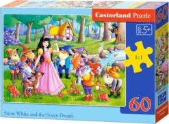 Snowwhite And The 7 Dwarfs – Castorland Puzzel 60 Stukjes -Indoor Speelgoed Winkel puzzel castorland snowwhite and the 7 dwarfs 1
